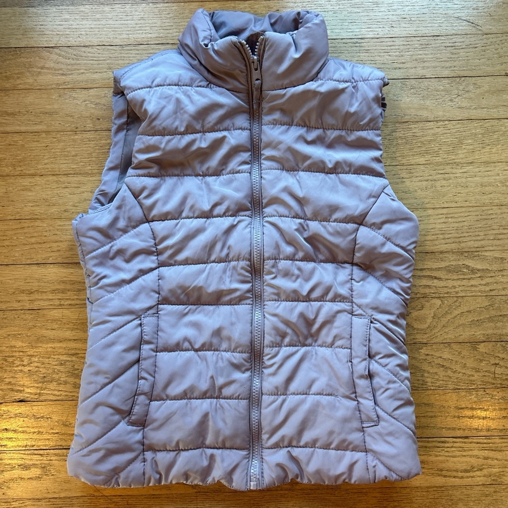 Women's Quilted Puffer Vest - purple